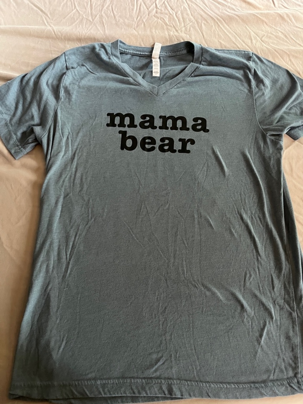 Bella Canvas V-Neck Tee in Slate Gray
